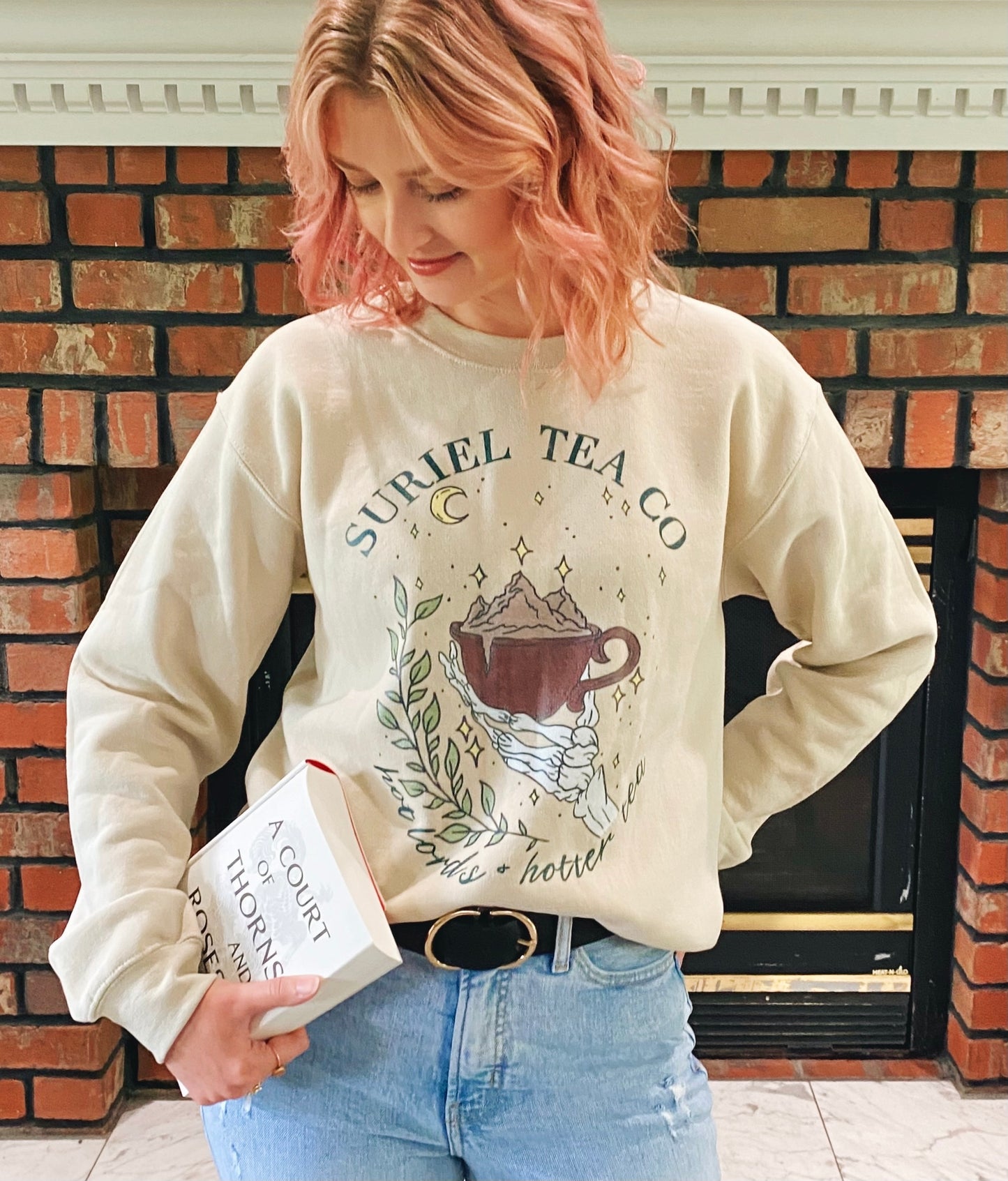 Grey Suriel Tea Co Unisex Sweatshirt