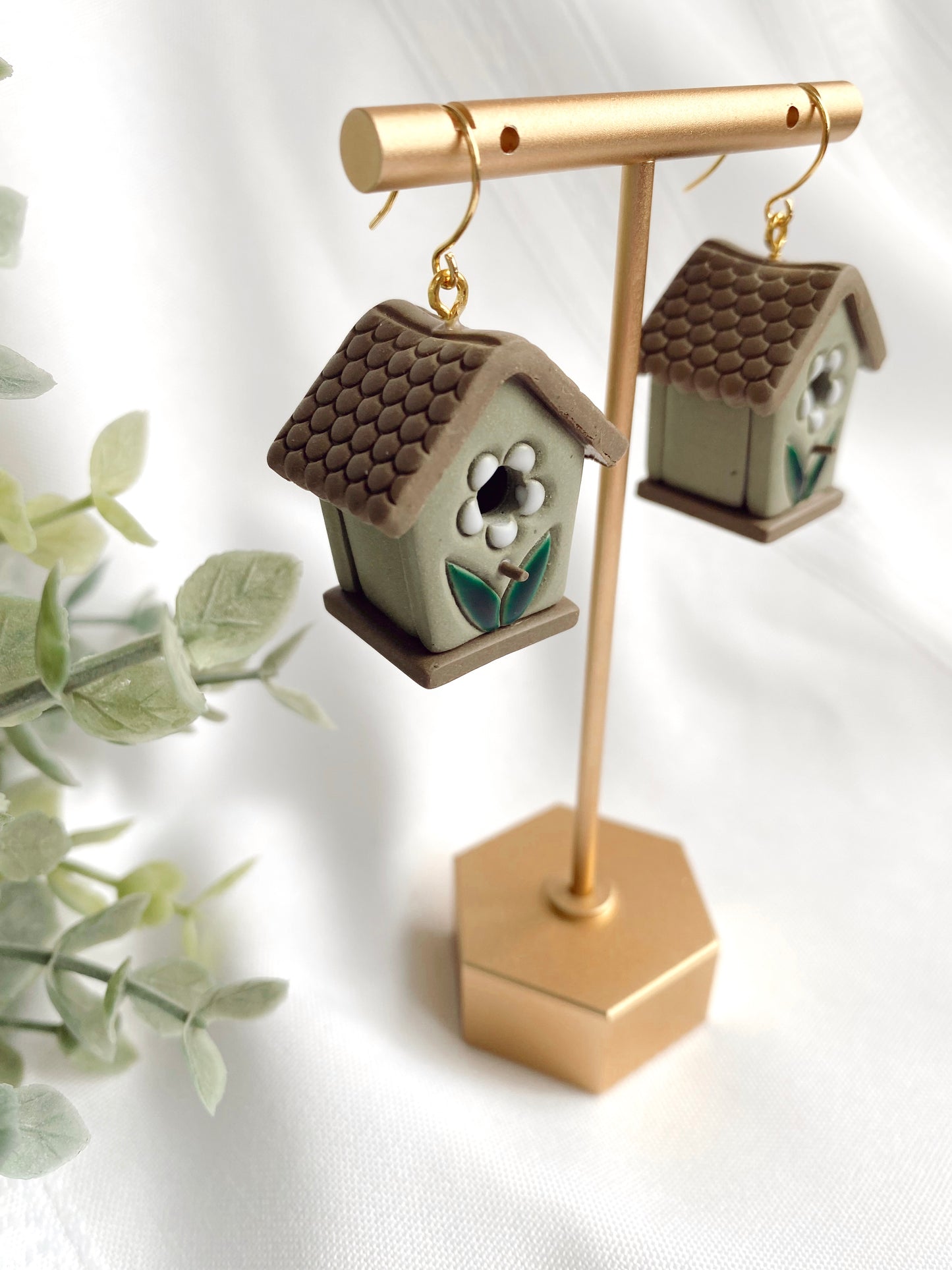Birdhouse Earrings