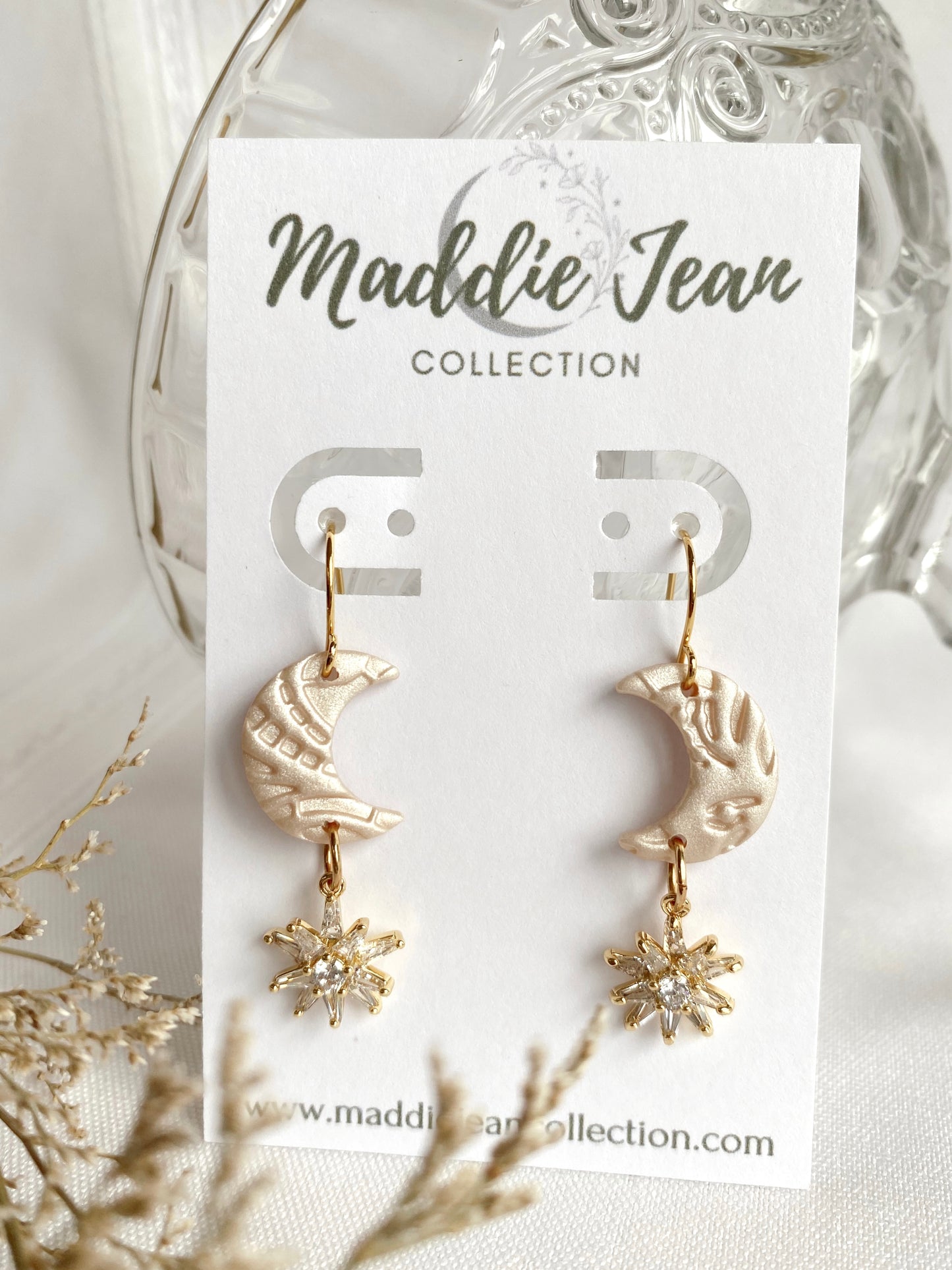 Lace Moon Earrings