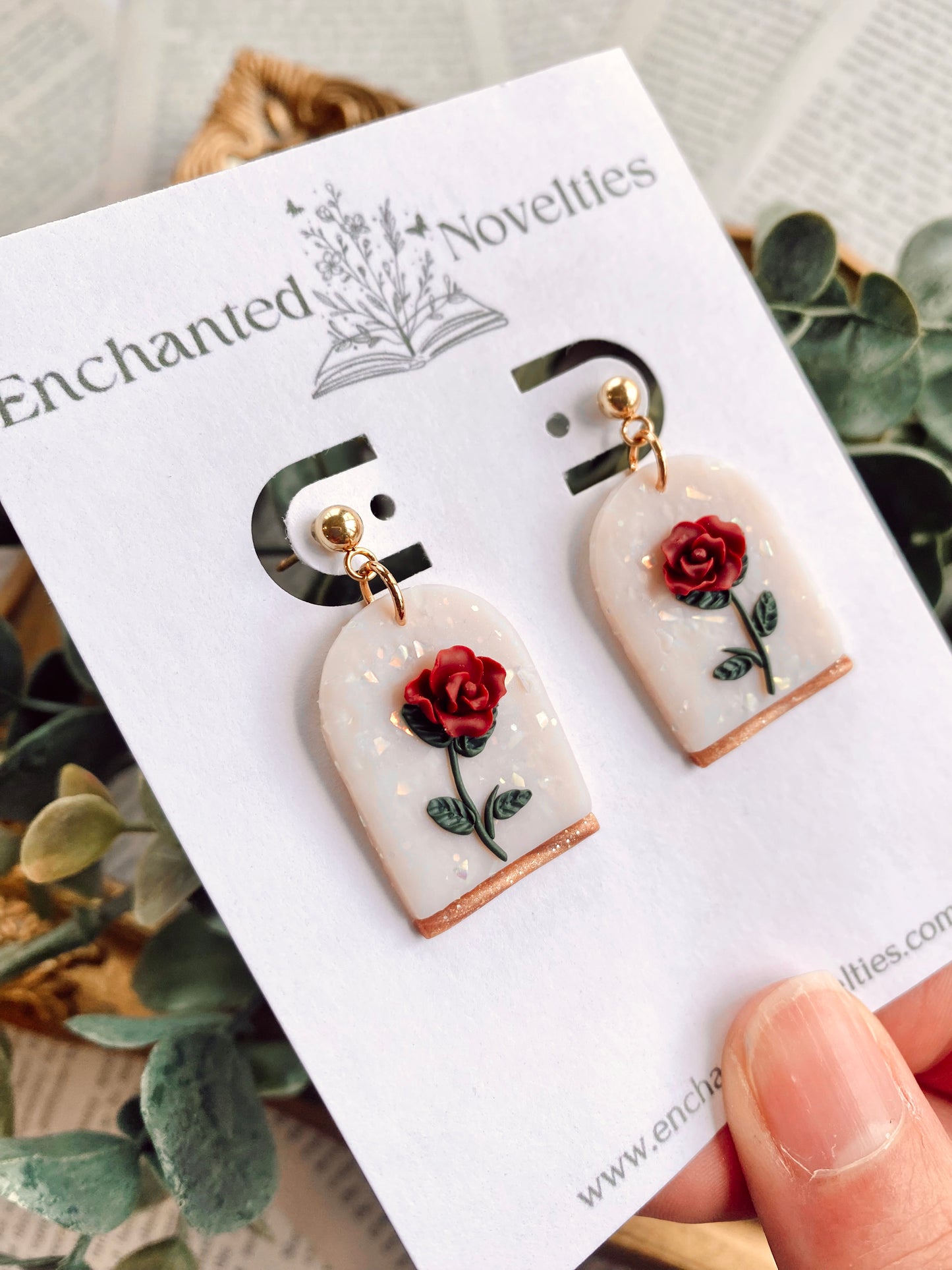 Enchanted Rose Earrings