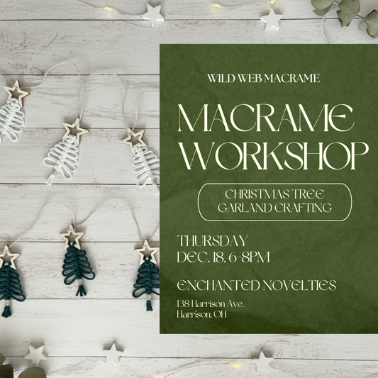 Macrame Christmas Tree Garland Workshop with Wild Web Macrame