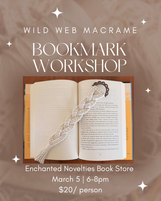 Macrame Bookmark Workshop with Wild Web Macrame