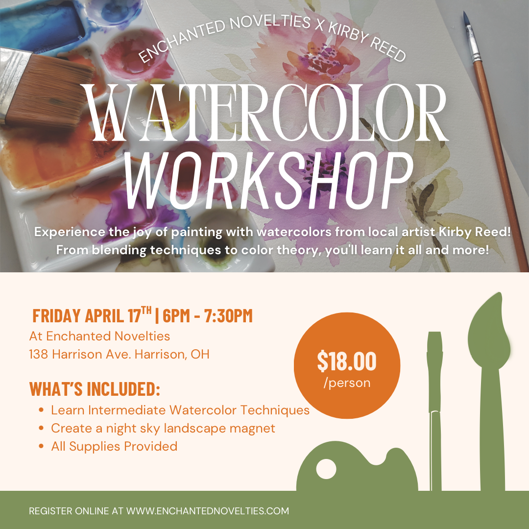 Watercolor Workshop with Local Artist Kirby Reed