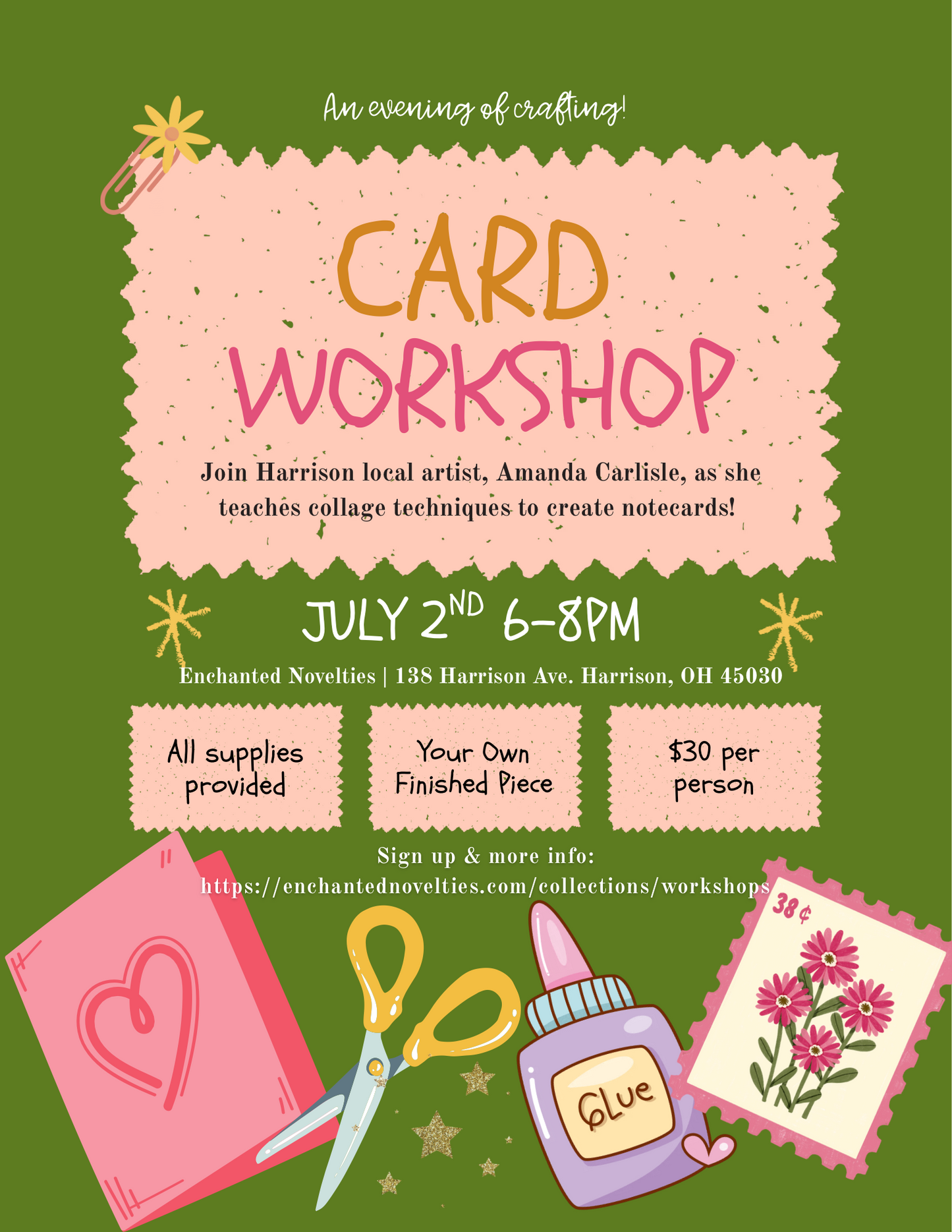 Card Making Workshop July 2nd
