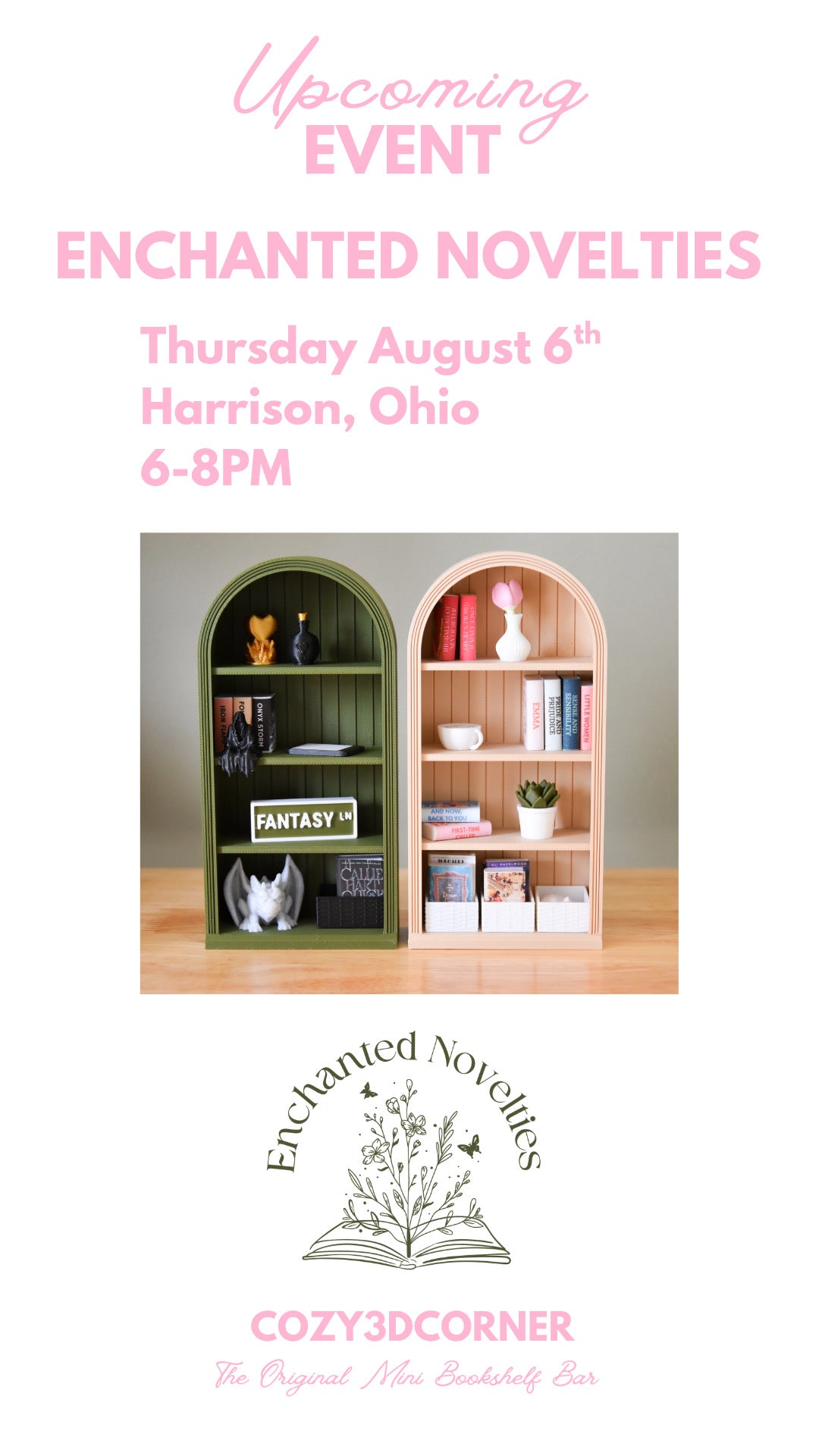 Book Nook Workshop August 6th