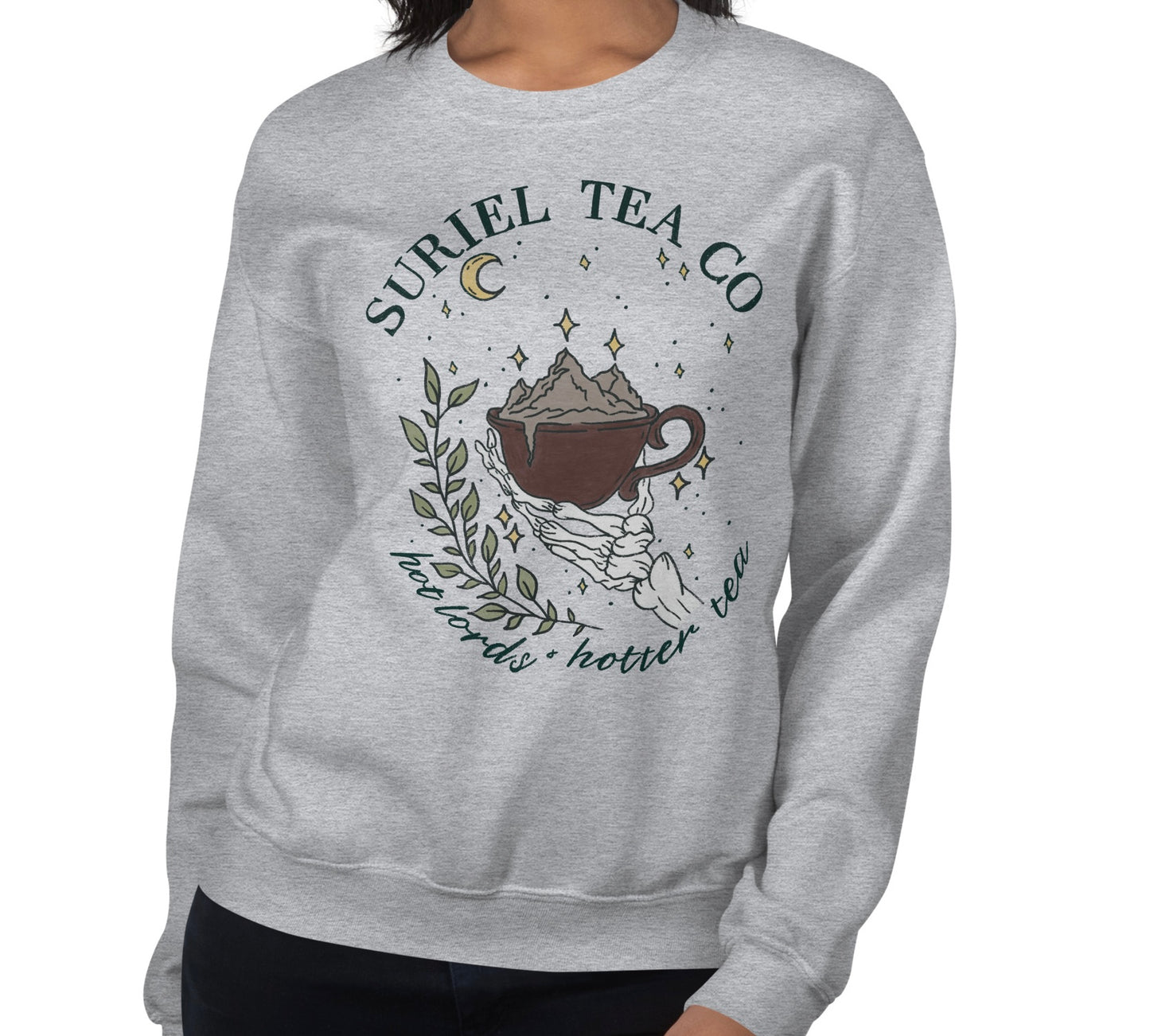 Grey Suriel Tea Co Unisex Sweatshirt