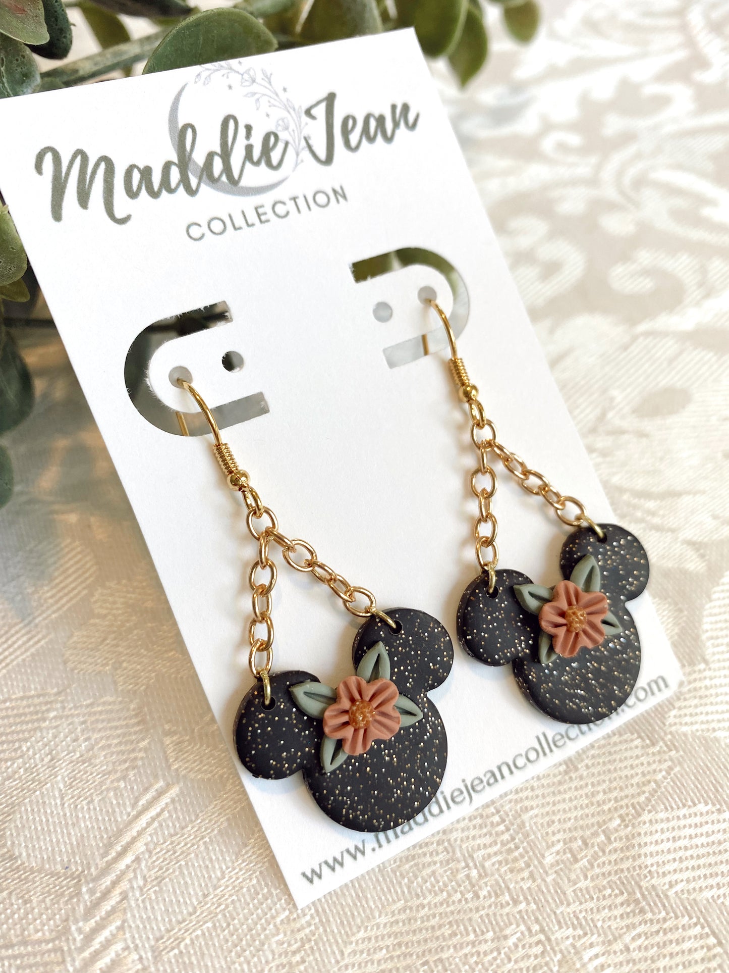 Floral Mouse Earrings