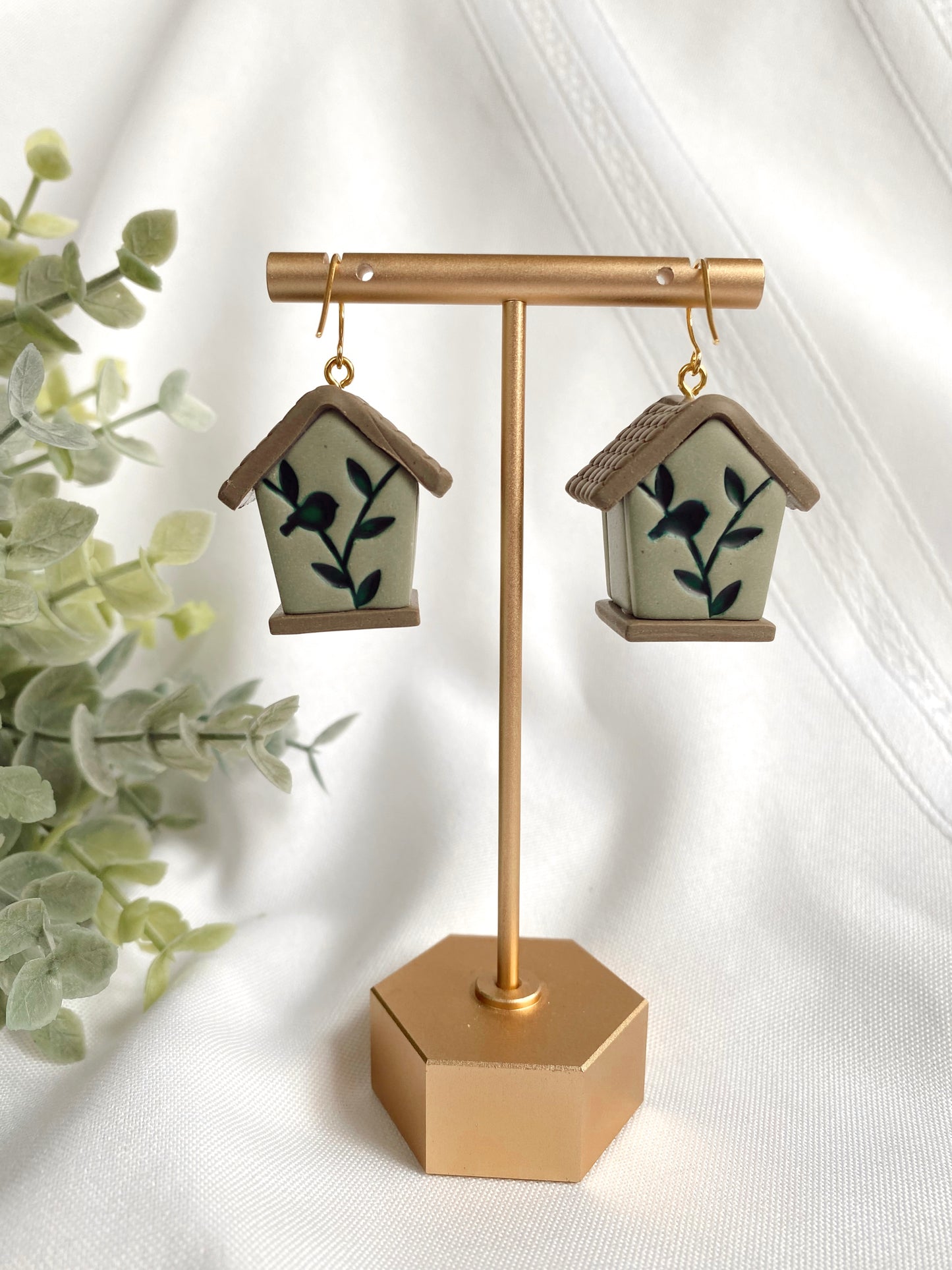 Birdhouse Earrings