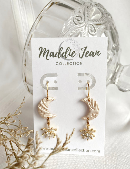 Lace Moon Earrings