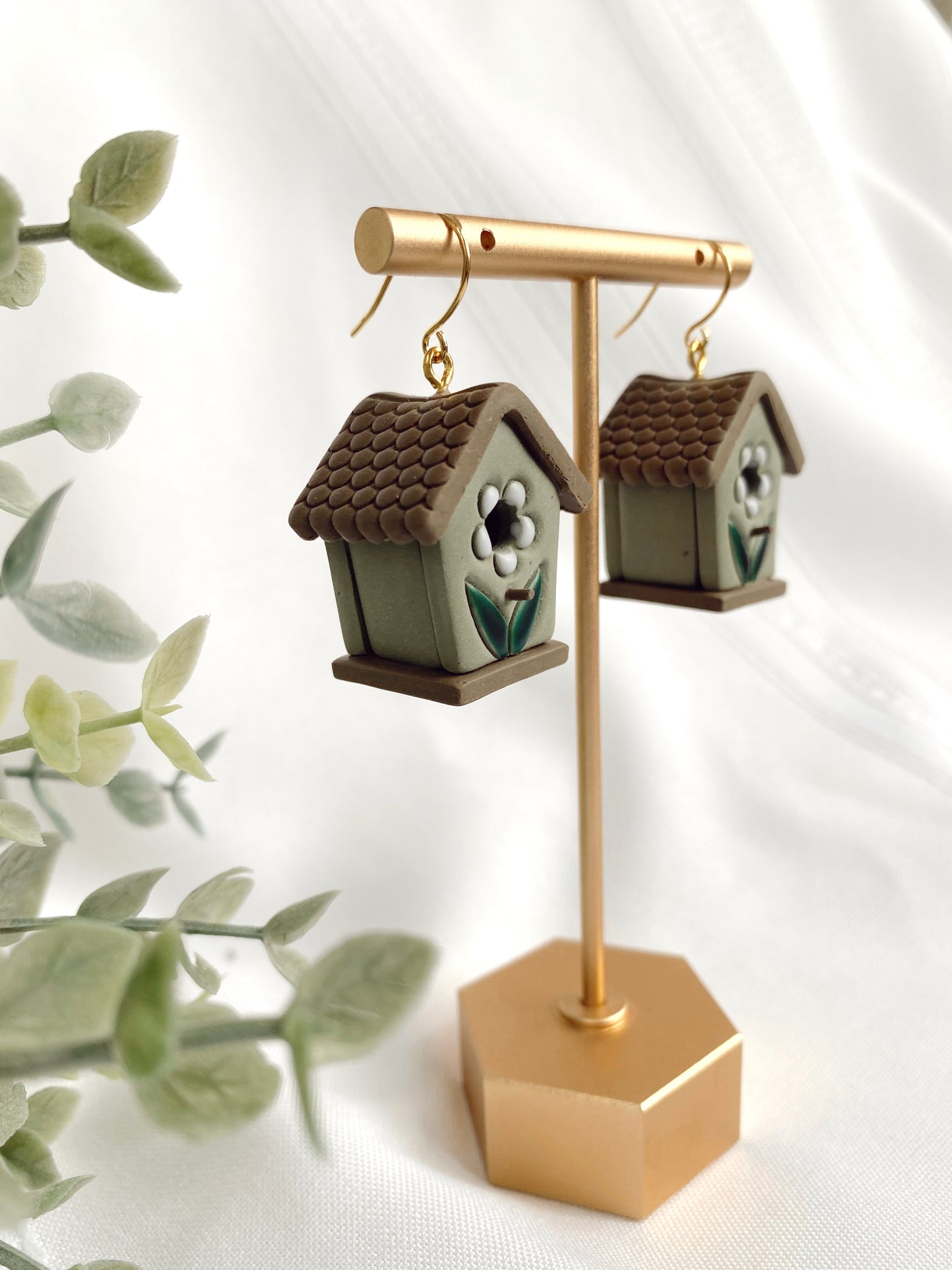 Birdhouse Earrings