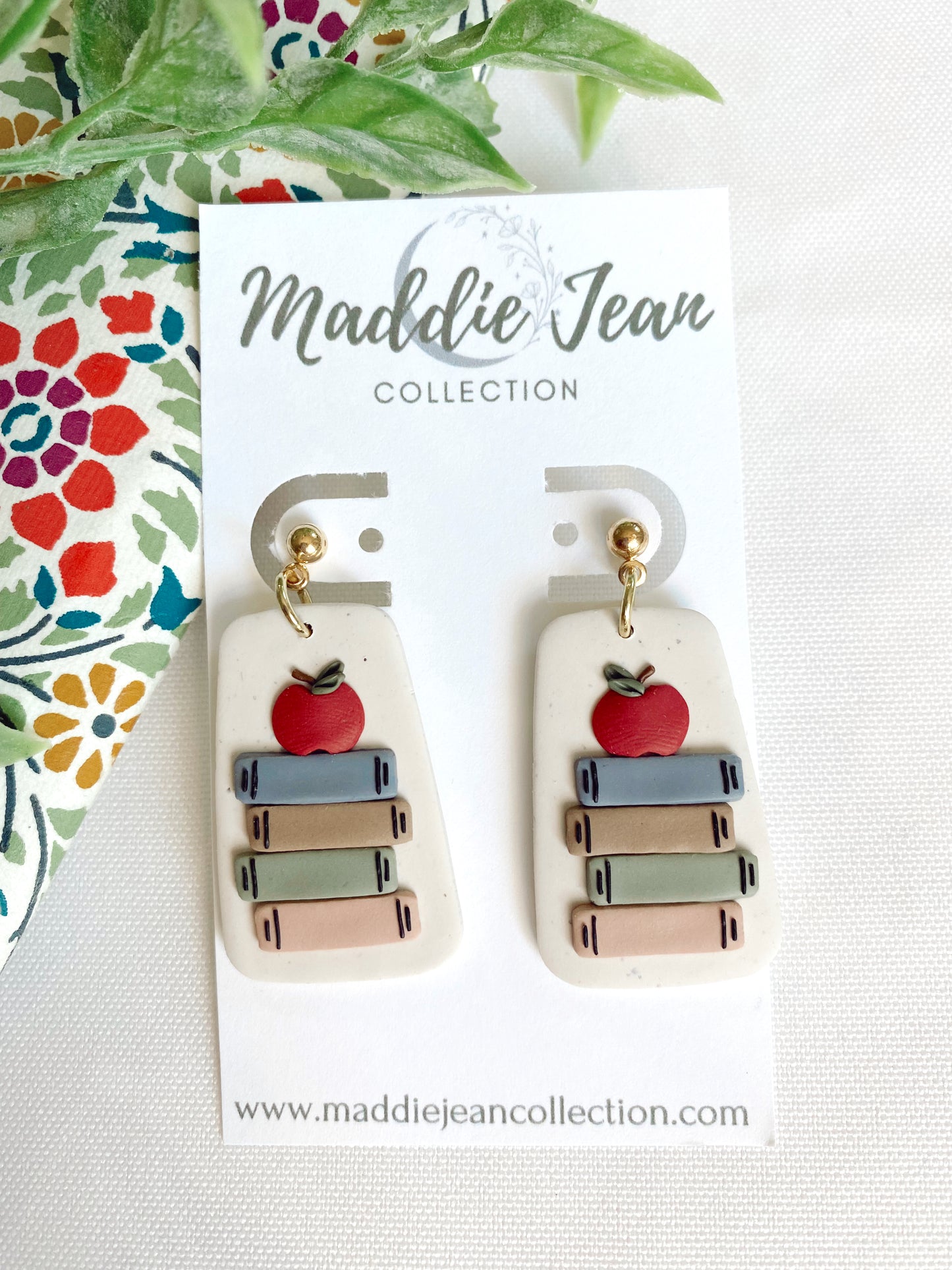 Book Stack Earrings