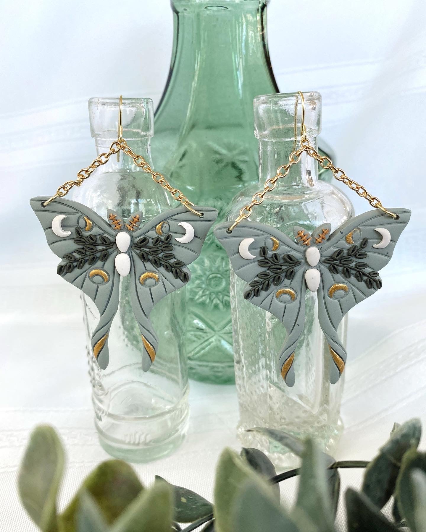 Luna Moth Earrings