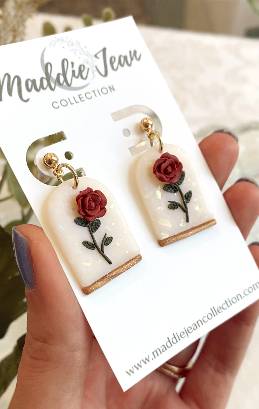 Enchanted Rose Earrings