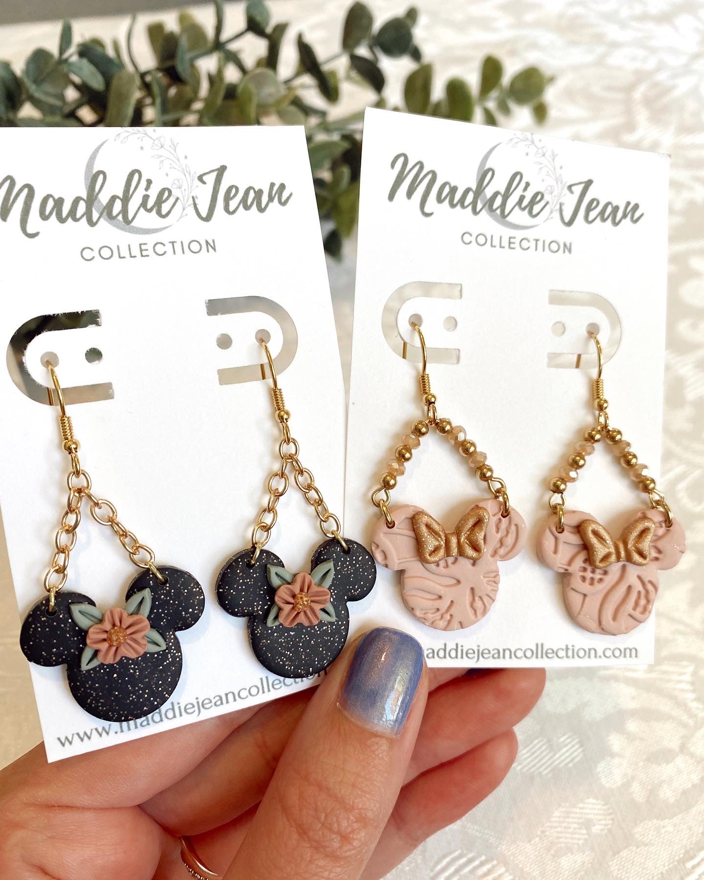 Floral Mouse Earrings