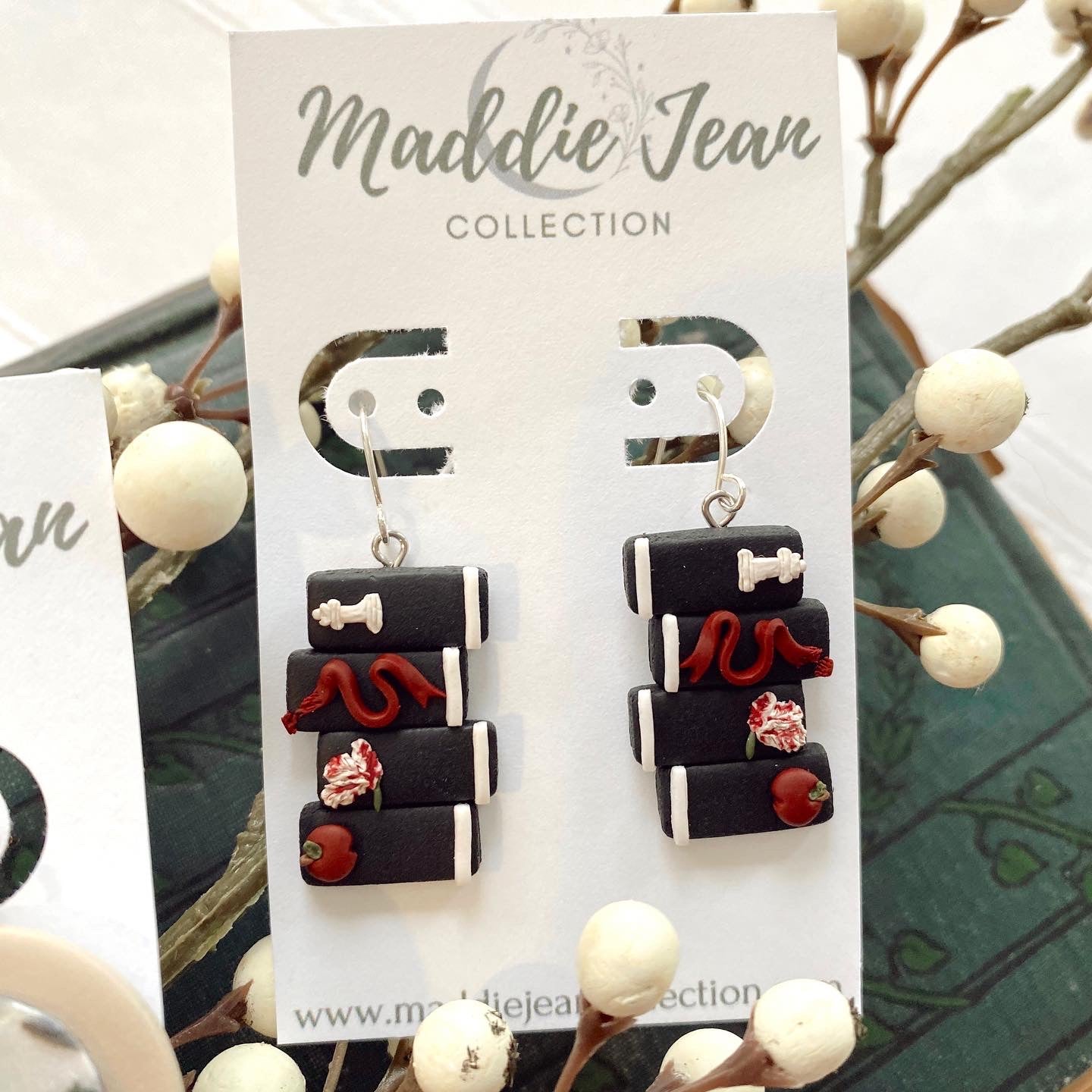 Twilight Book Stack Earrings