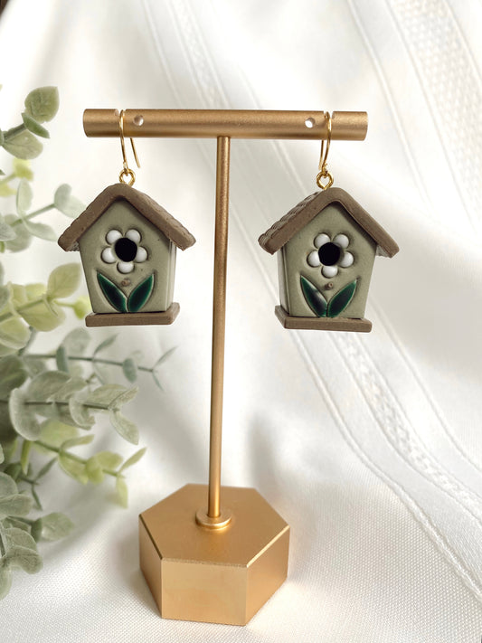 Birdhouse Earrings