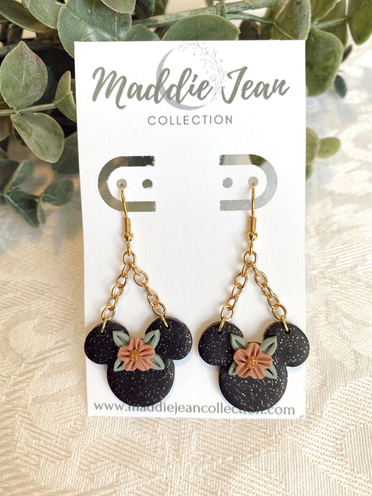 Floral Mouse Earrings